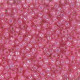 Miyuki seed beads 8/0 - Silverlined alabaster dyed rose 8-556